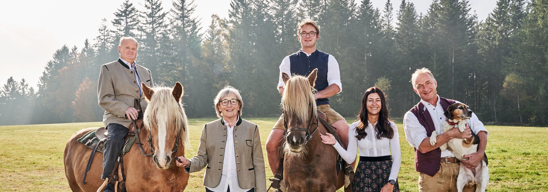 3 Generationen der Gastgeber Familie Pielmeier